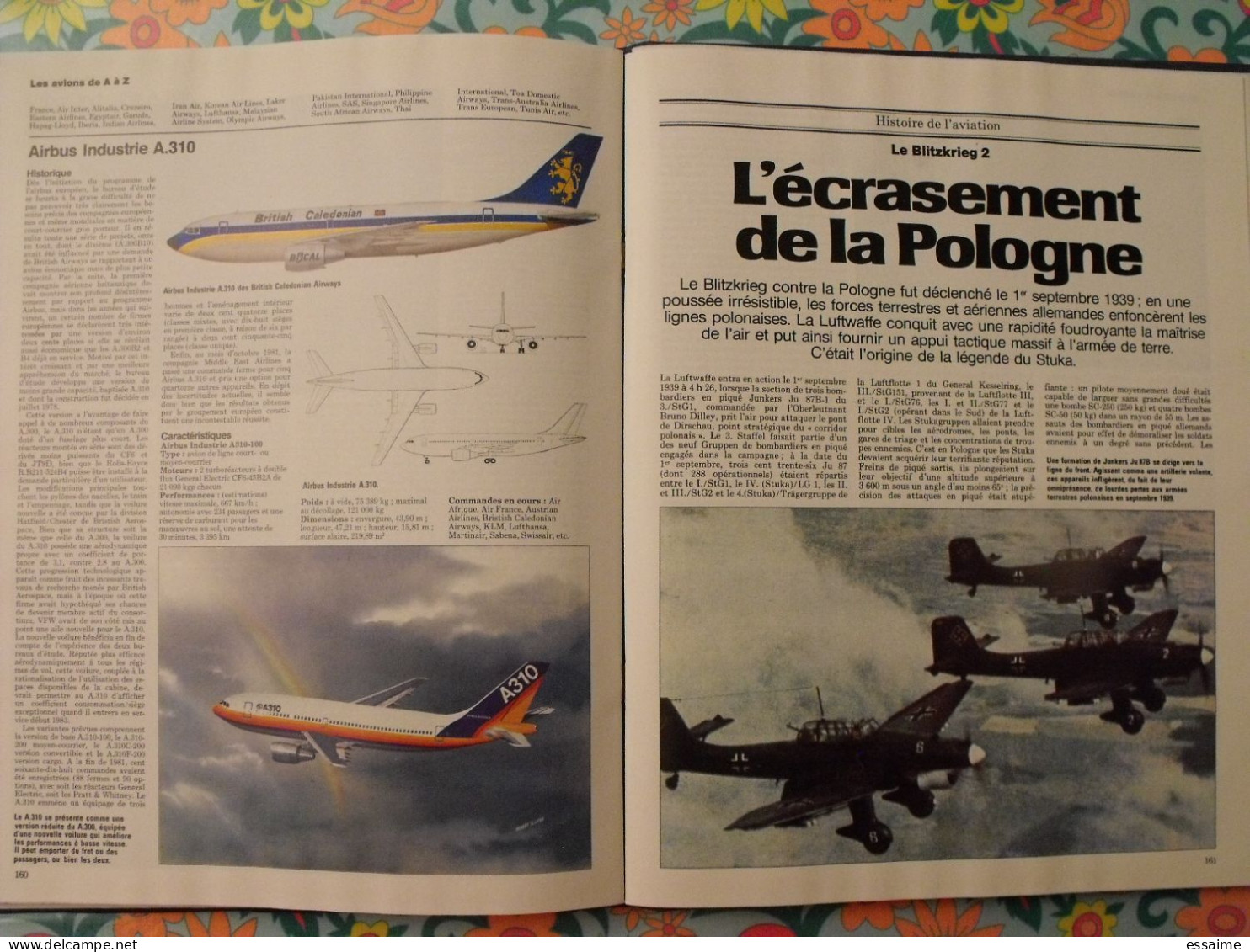 l'encyclopédie illustrée de l'aviation. volume 1. éditions Atlas 1982. contient 13 numéros