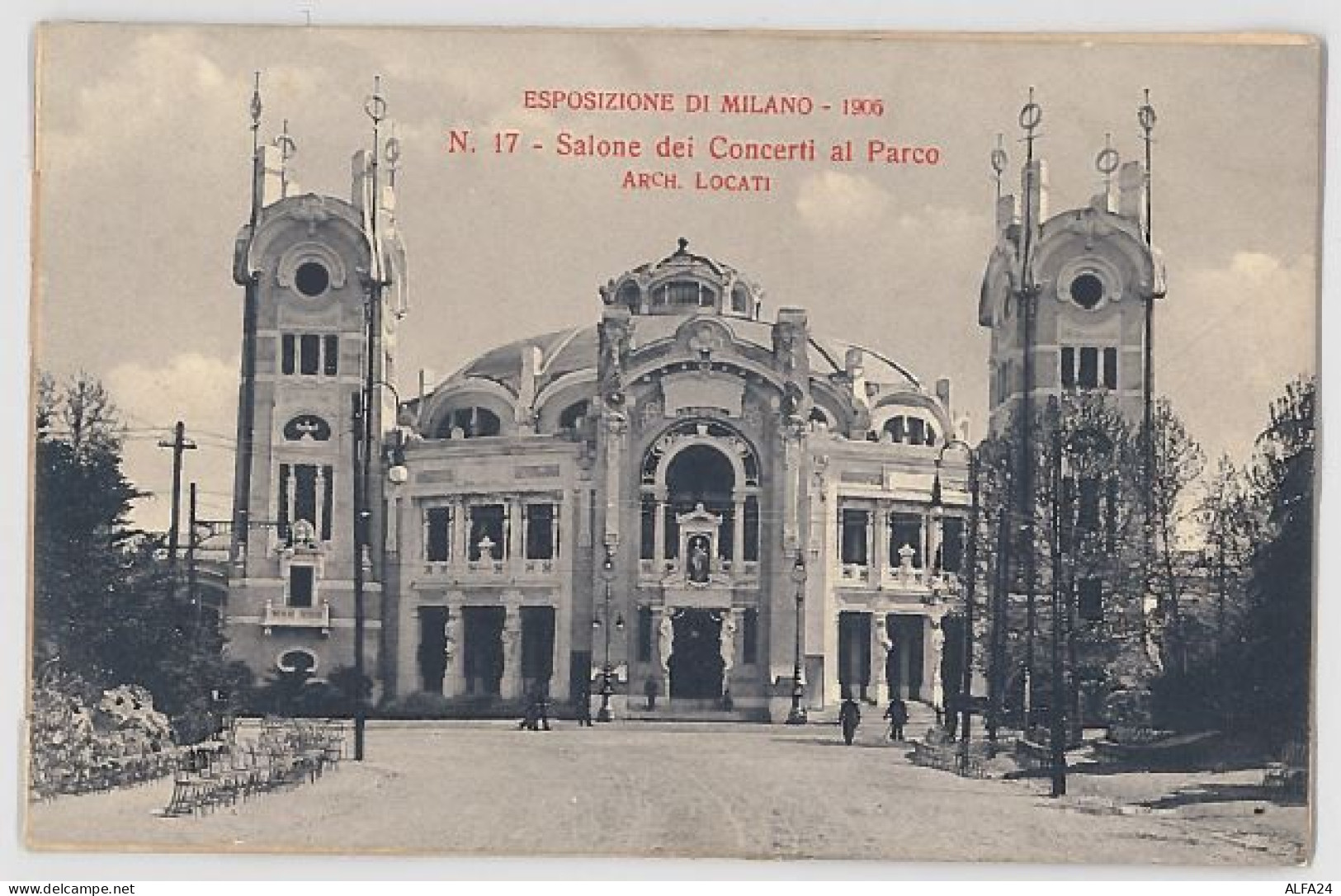 CARTOLINA NON VIAGGIATA ESPOSIZIONE DI MILANO 1906 -(PICCOLO STRAPPO IN BASSO SUL RETRO) (HX240 - Fiere