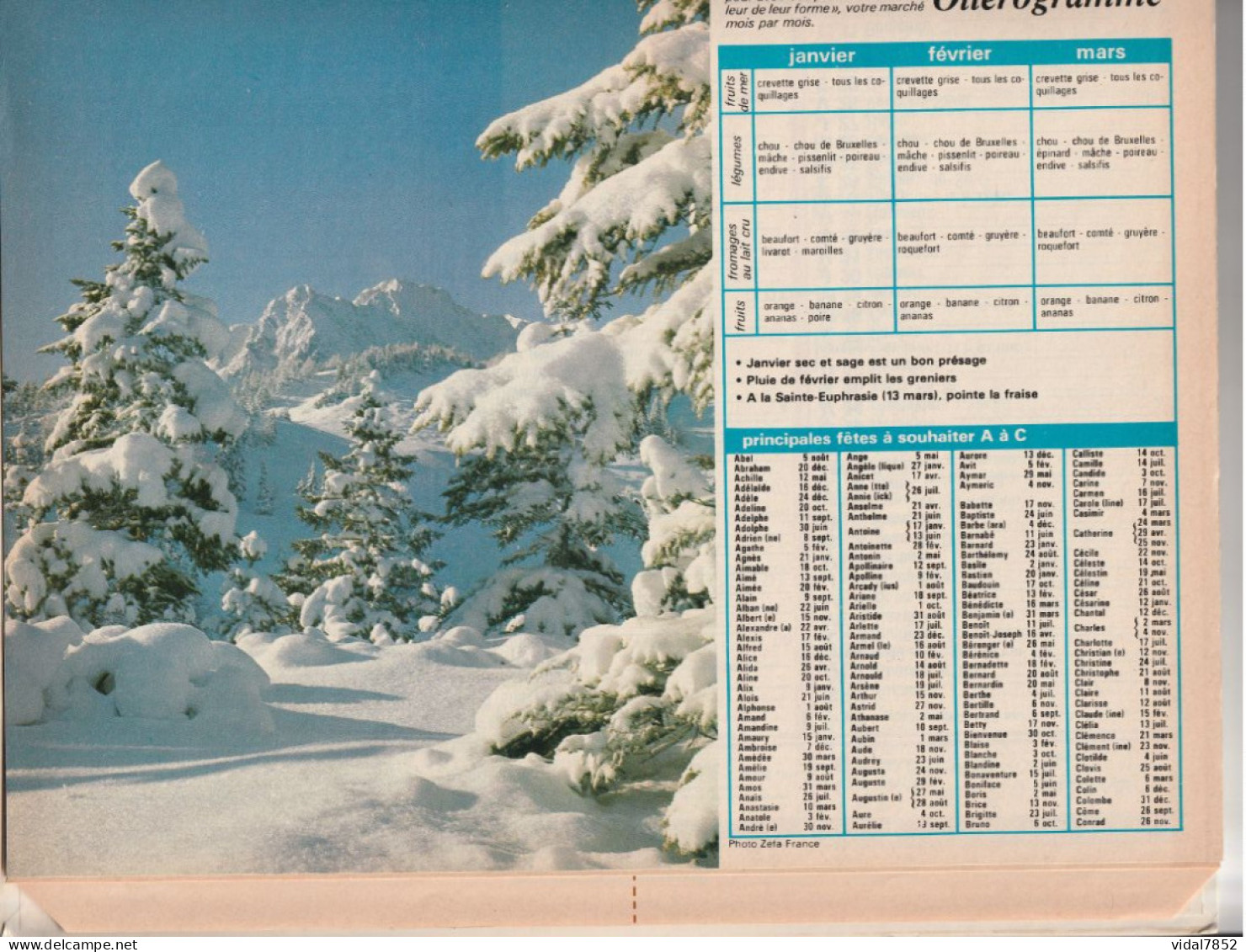 Calendrier-Almanach Des P.T.T 1986 Gouter Dans L'herbe-jeune Mouton-OLLER Département AIN-01-Référence 434 - Big : 1981-90