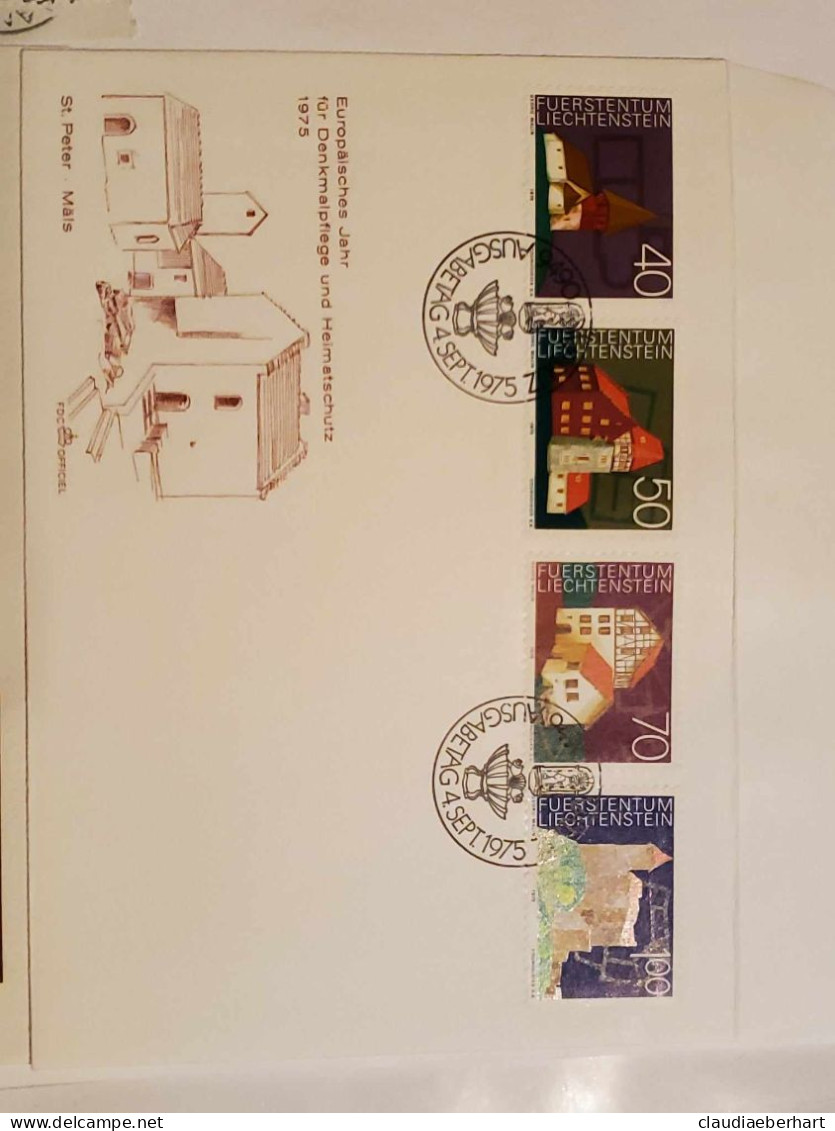 1975 Ersttagsbrief Europäisches Denkmalschutzjahr - Lettres & Documents