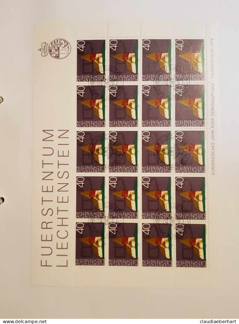 1975 St.Mamerten Bogen Postfrisch Bogen Ersttagsstempel - Brieven En Documenten