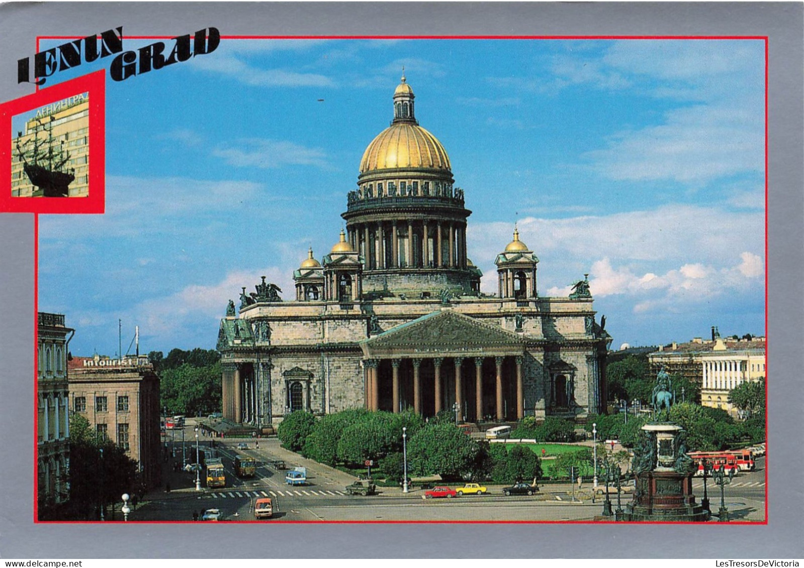 RUSSIE - Leningrad - Cathédrale Saint-Isaac L'impressionnant Monument De L'architecture Russe - Colorisé - Carte Postale - Russie