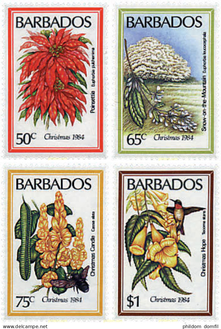 80927 MNH BARBADOS 1984 NAVIDAD - Barbados (1966-...)