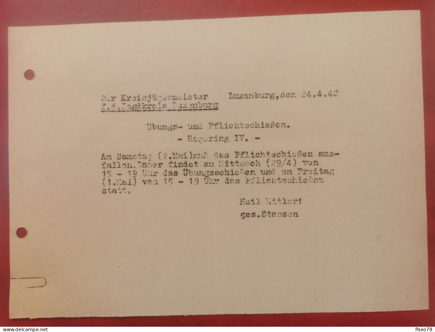 Lettre, Luxembourg 1942 - 1940-1944 German Occupation