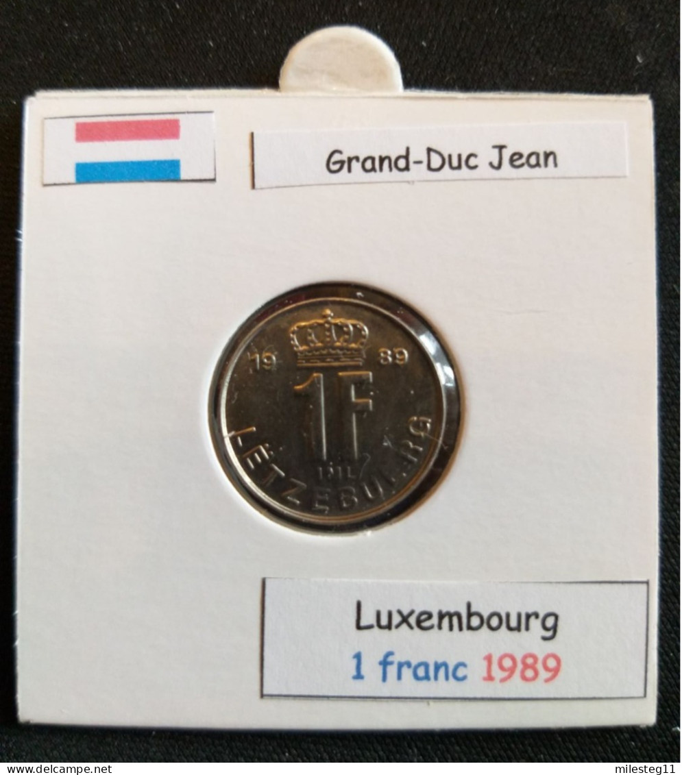 Luxembourg 1 Franc 1989 - Luxembourg