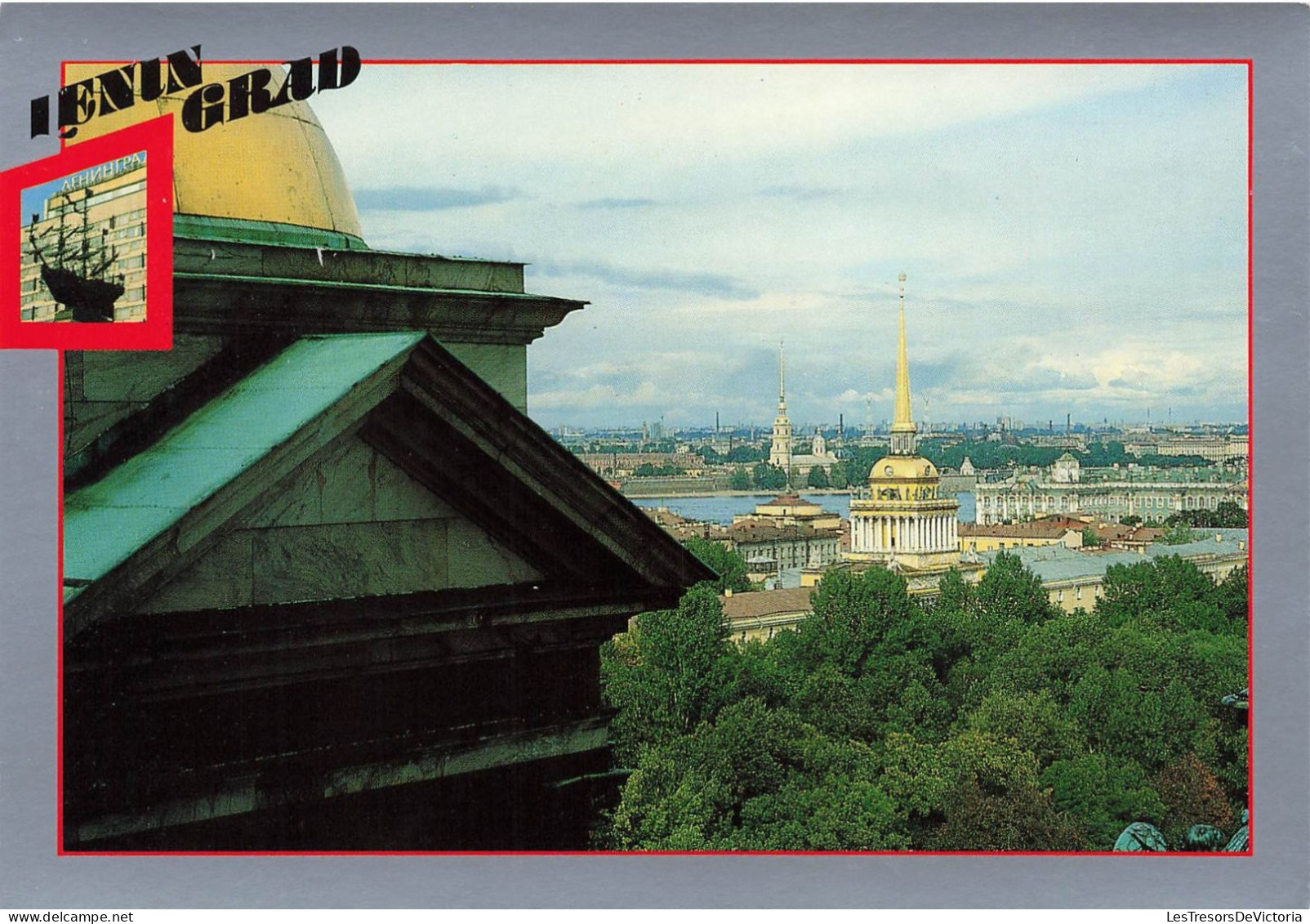 RUSSIE -  Leningrad - L'Amirauté Est Couronnée D'une Girouette En Forme De Caravelle - Colorisé - Carte Postale - Russland