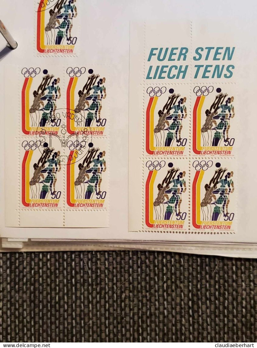 1976 Volleyball 4er Block Postfrisch 4er Block Ersttagsstempel - Brieven En Documenten