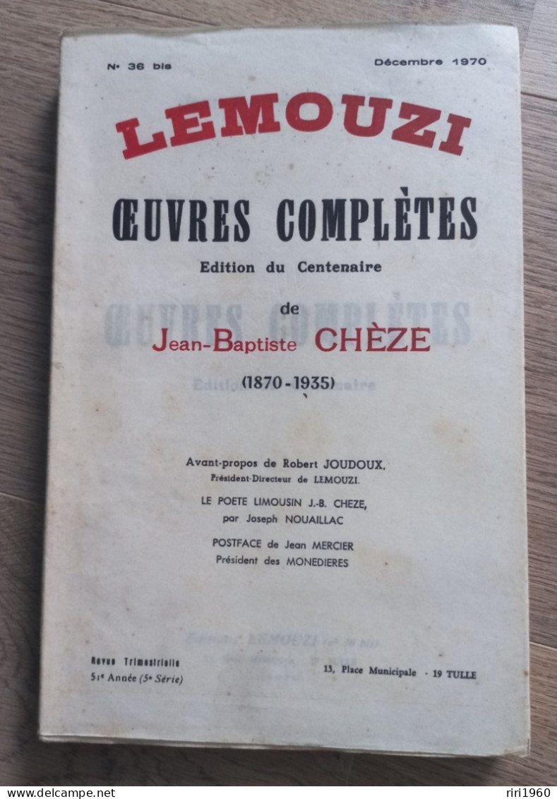 Lemouzi.tulle.Correze.limousin.n 36 Bis.j B Cheze - Toerisme En Regio's