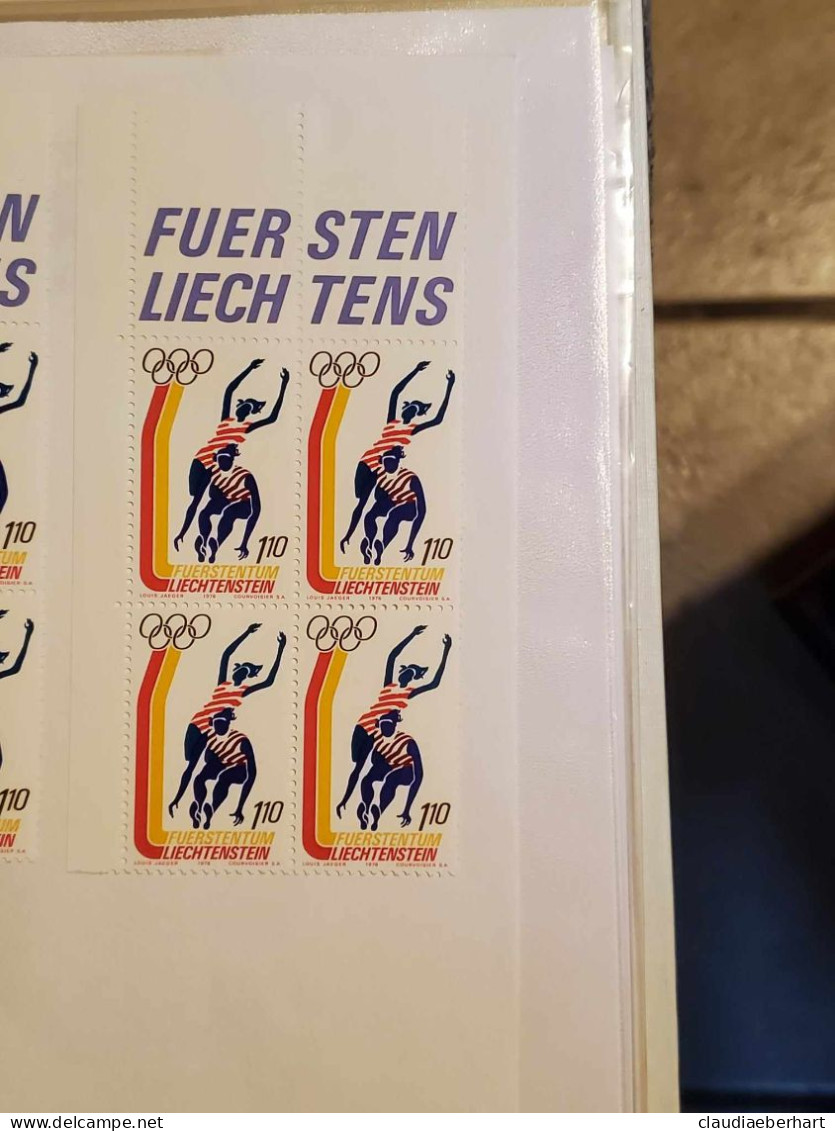 1976 Damen Weitsprung 4er Block Postfrisch 4er Block Ersttagsstempel - Storia Postale