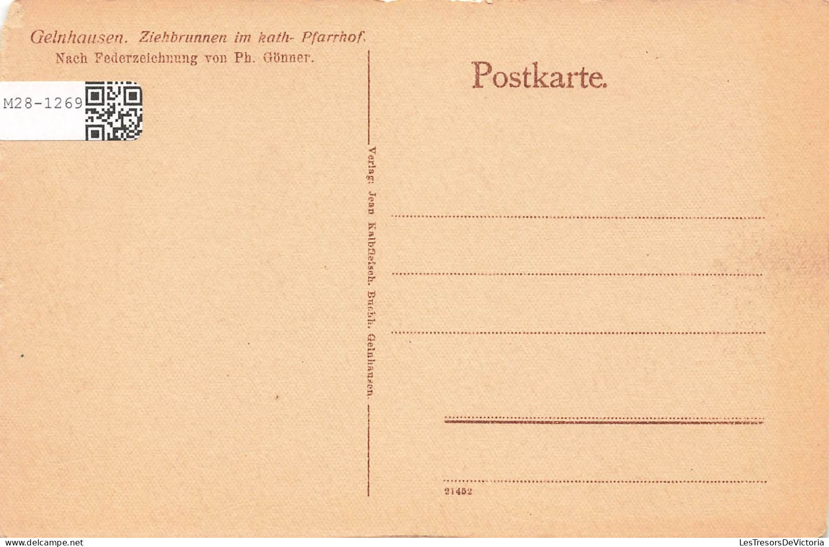 ALLEMAGNE - Gelnhausen - Fontaine à Dessin Dans Le Presbytère Catholique - Carte Postale Ancienne - Gelnhausen