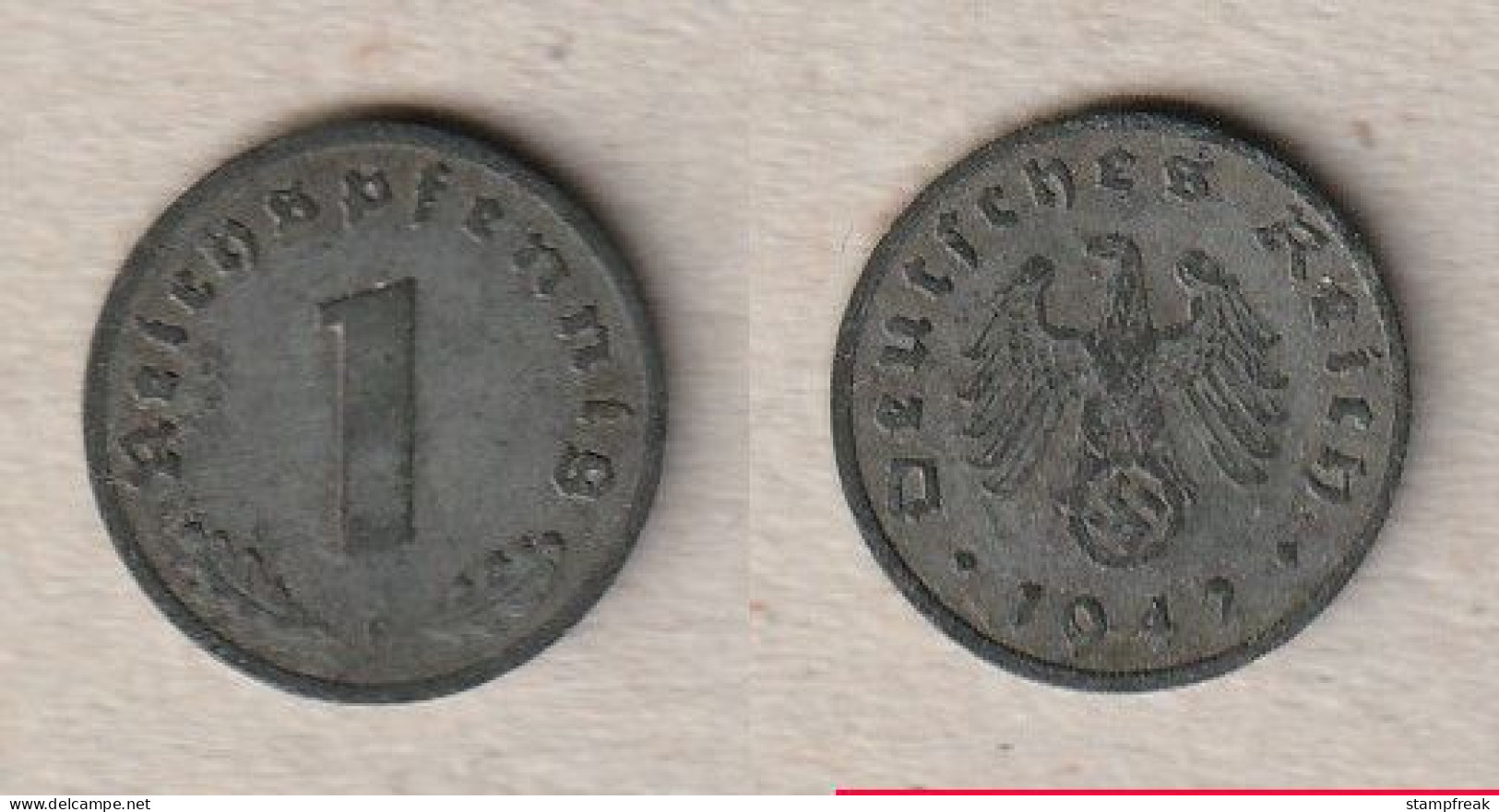 00767) Deutschland, 3. Reich, 1 Reichspfennig 1942F - 1 Reichspfennig
