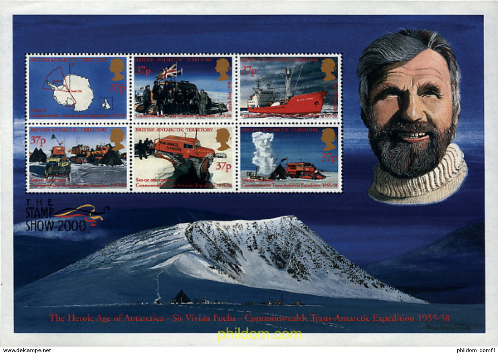 56644 MNH ANTARTIDA BRITANICA 2000 STAMP SHOW 2000. EXPOSICION FILATELICA - Ungebraucht