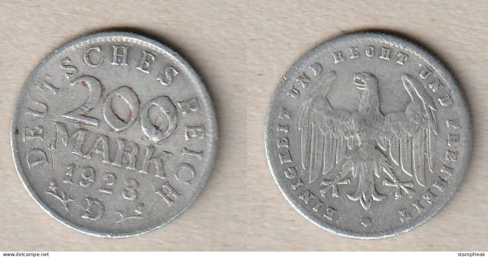 00777) Deutschland, Weimar, 200 Mark 1923D - 200 & 500 Mark