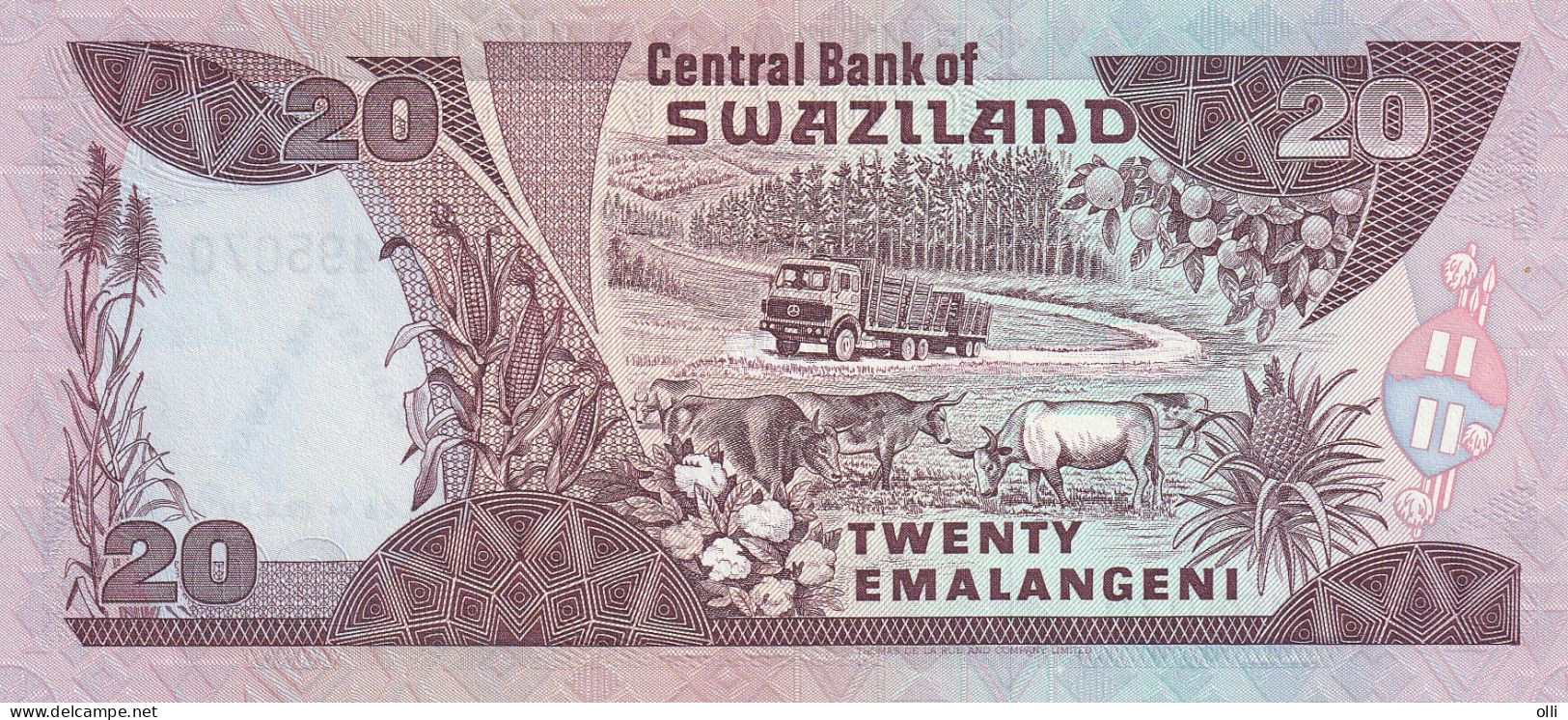 SWAZILAND   20 Emalangeni , ND/1989 , P-17  UNC  COMMEMORATIVE KING 21 BIRTHDAY - Swasiland