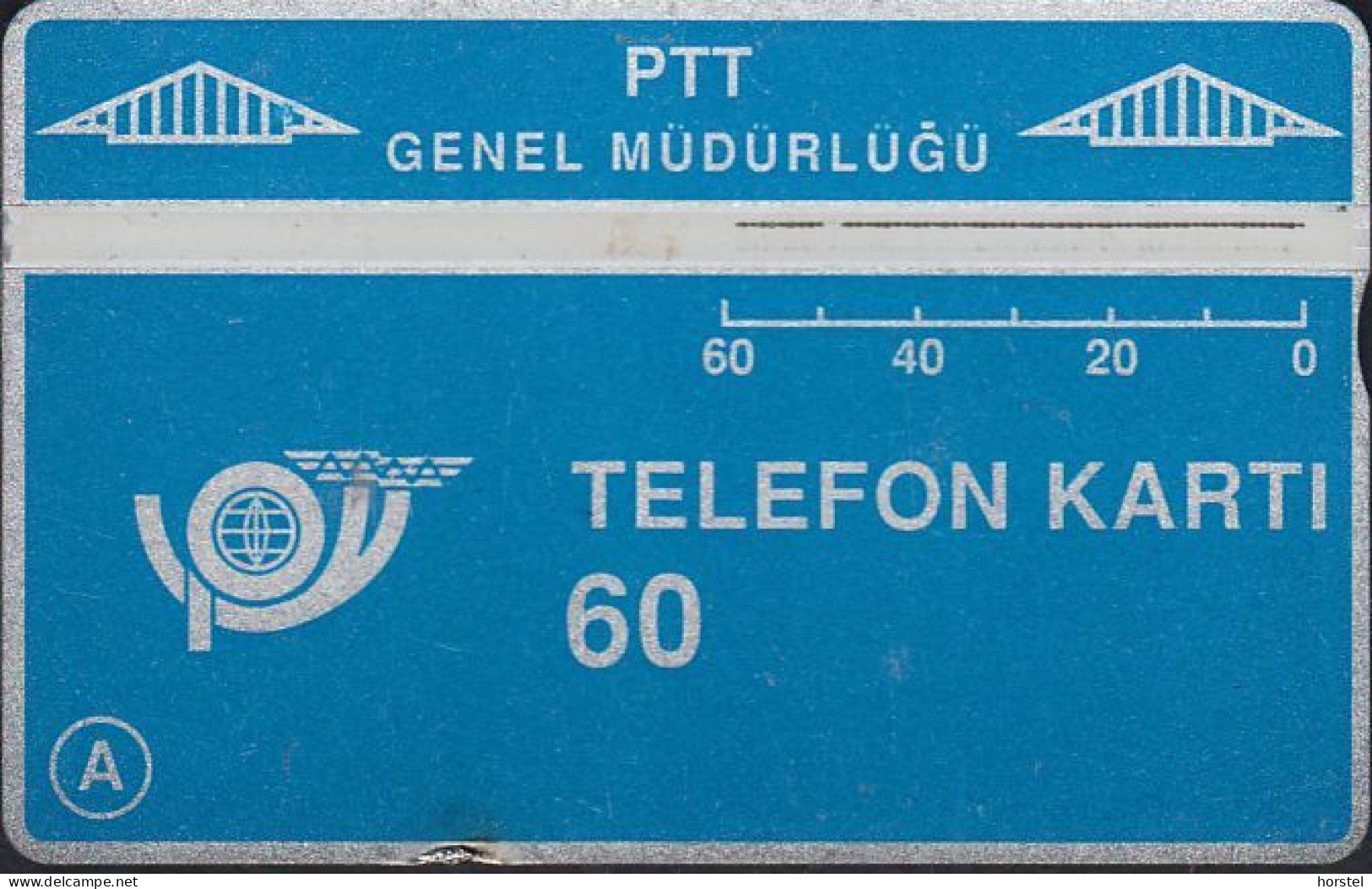 Turkey LG 14a Blue - Reverse T.C. ZTRAAT Bankasi - 60 U. - 908C ( Rar ! ) - Turquie