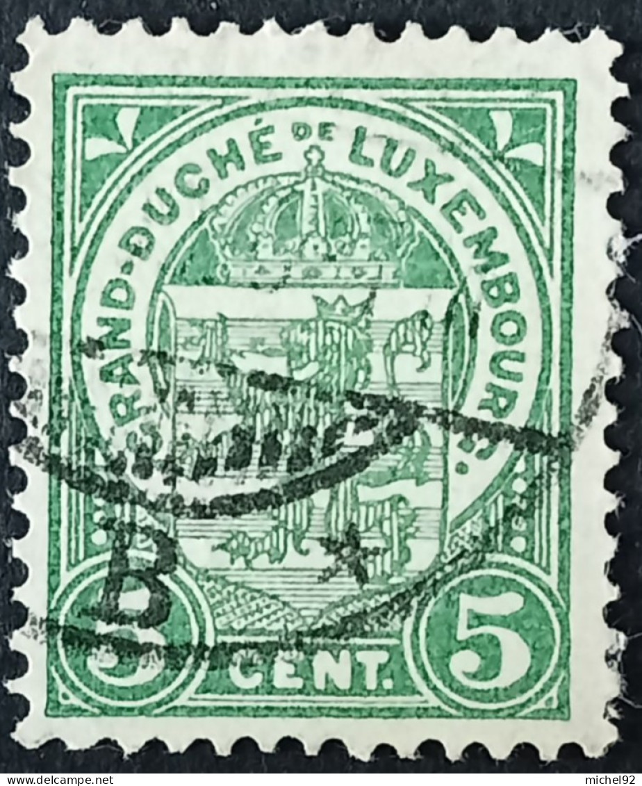 Luxembourg 1907-19 - YT N°92 - Oblitéré - 1907-24 Scudetto