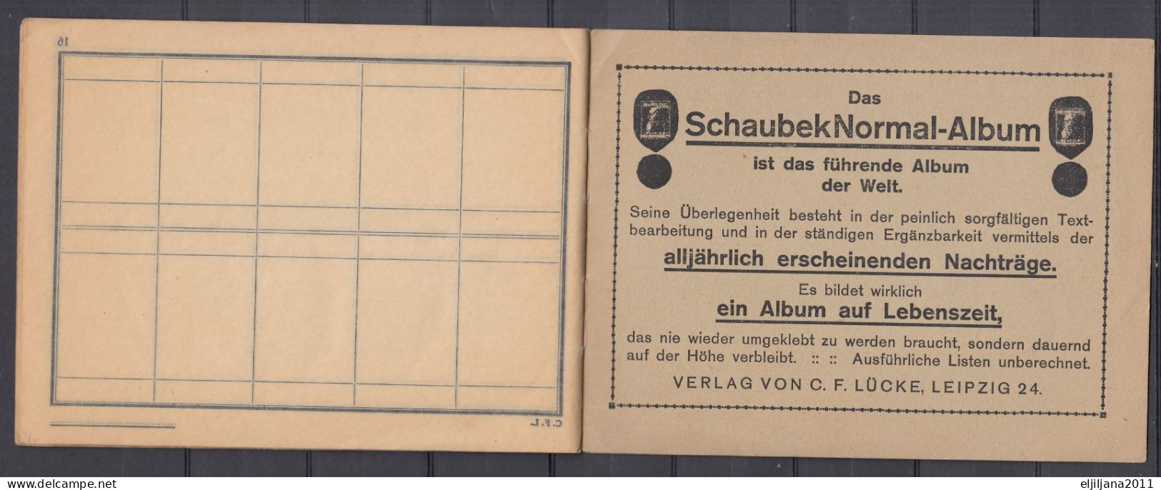 ⁕ Yugoslavia ⁕ old album - booklet with stamps (9 blank sheets) 14.5 x 11 cm ⁕ 74 used stamps - Tito / Partisans - scan