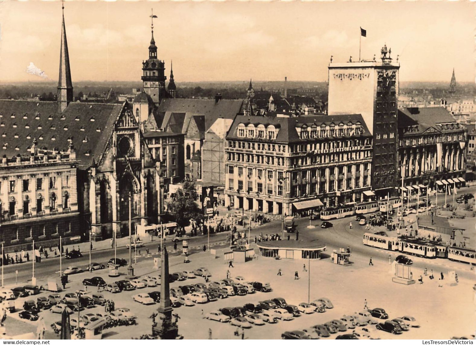 ALLEMAGNE - Leipzig - Place Karl Marx - Carte Postale Ancienne - Leipzig