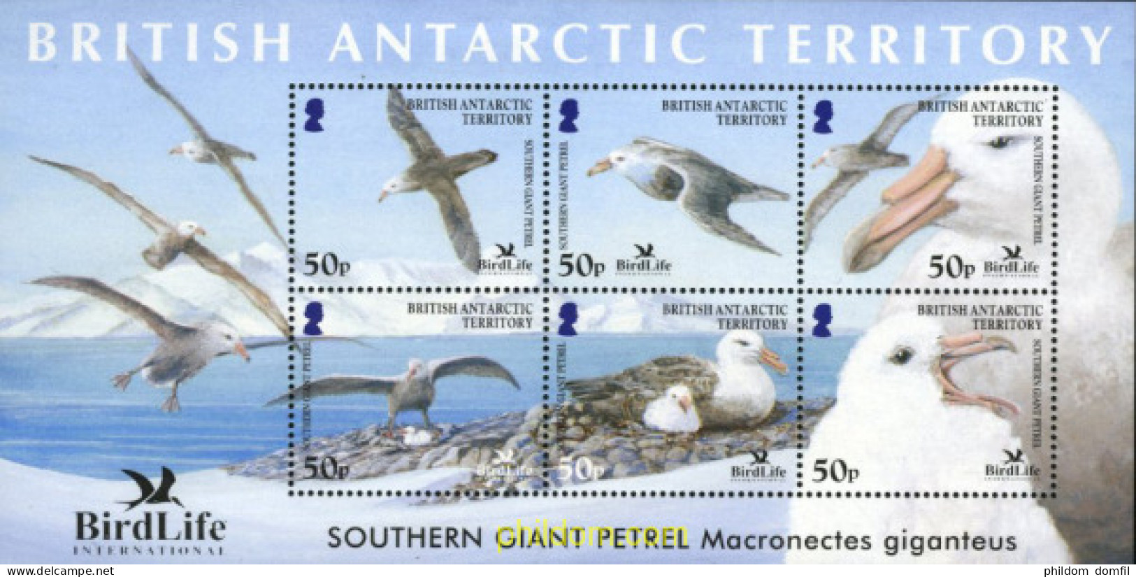 175113 MNH ANTARTIDA BRITANICA 2005 FAUNA PROTEGIDA. PAJAROS - Neufs