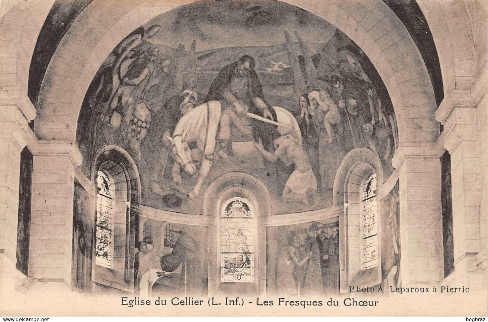 LE CELLIER     FRESQUES DU CHOEUR    ART RELIGIEUX - Le Cellier