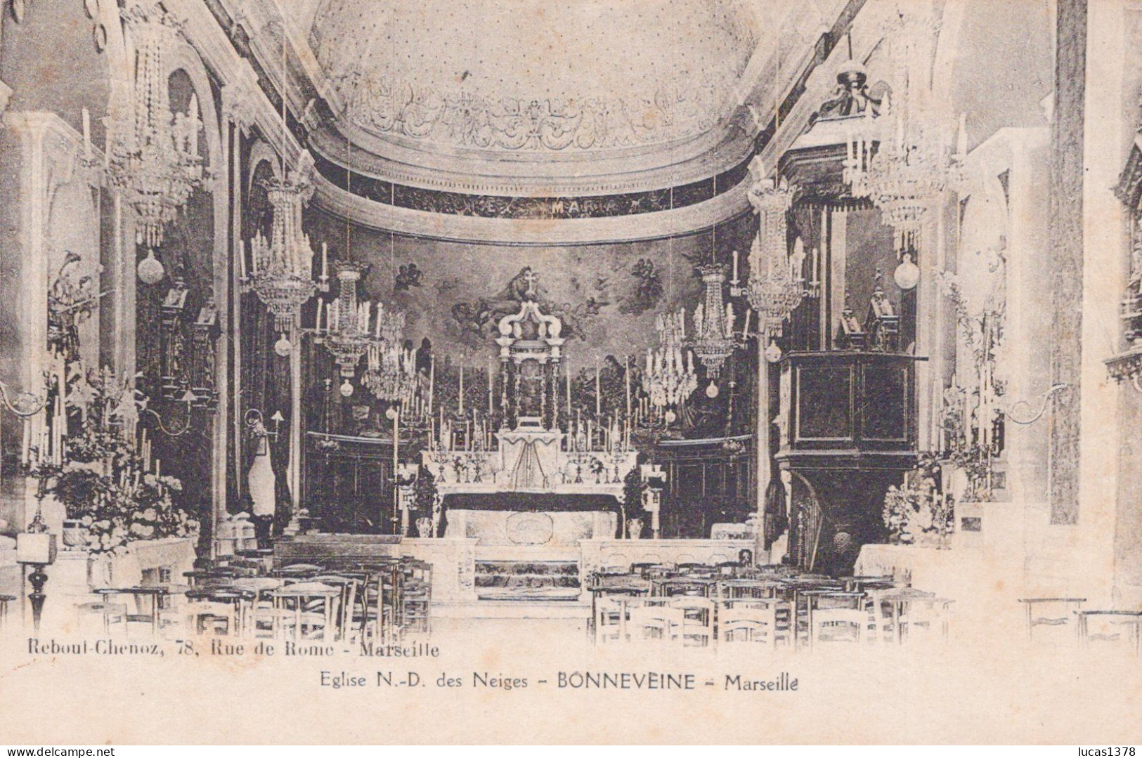 13 / MARSEILLE / BONNEVEINE / EGLISE NOTRE DAME DES NEIGES / INTERIEUR - Quartiers Sud, Mazargues, Bonneveine, Pointe Rouge, Calanques