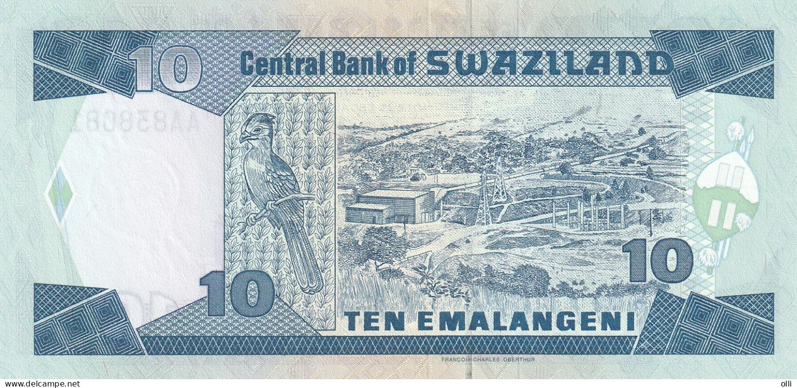 SWAZILAND   10 Emalangeni , ND/1995 , P-24a  UNC - Swaziland