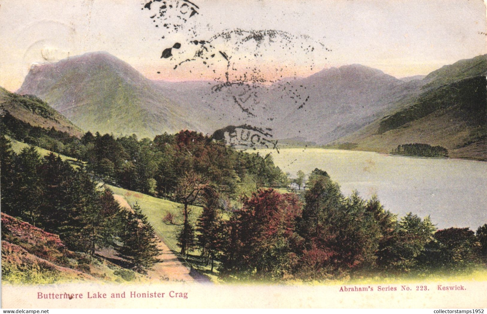 BUTTERMERE, LAKE, HONISTER CRAG, ABRAHAM'S SERIES NO. 223, KESWICK, UNITED KINGDOM - Buttermere