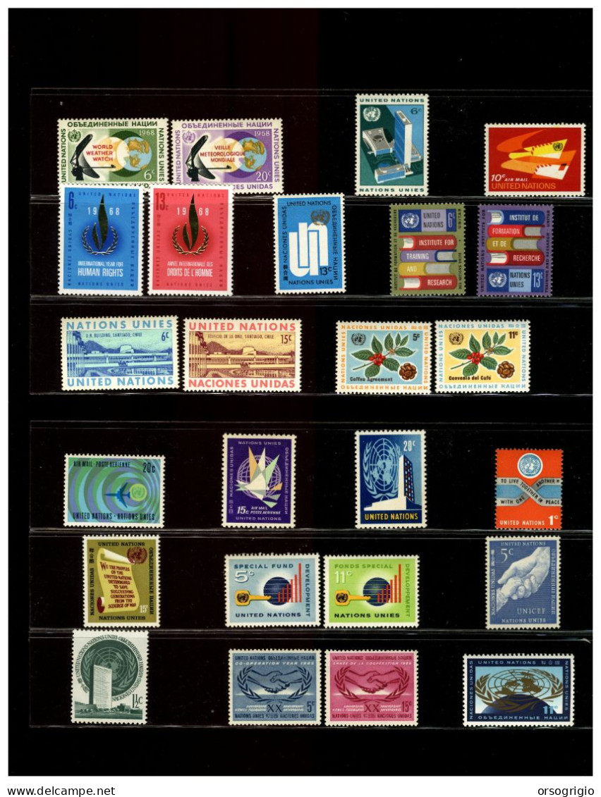 NAZIONI UNITE - ONU - UNITED NATIONS - Piccola Collezione Di Francobolli MNH - Unused Stamps