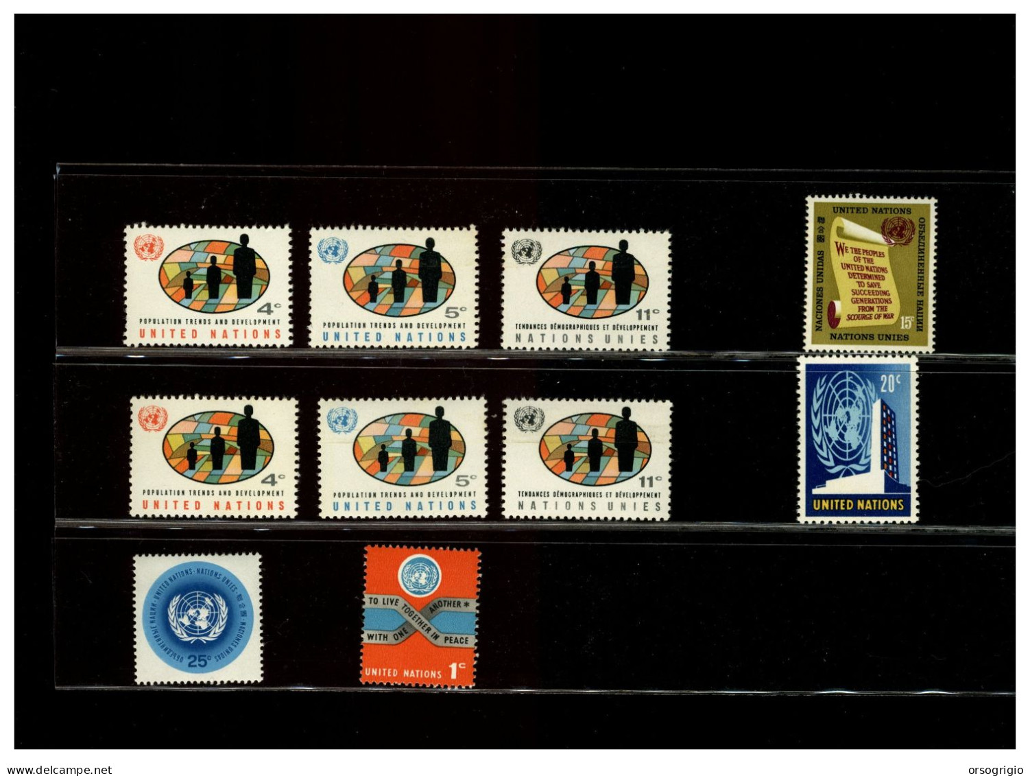 NAZIONI UNITE - ONU - UNITED NATIONS - Piccola Collezione Di Francobolli MNH - Neufs