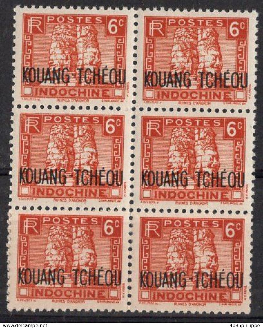 KOUANG TCHEOU Bloc De 6 Timbres-poste N°107** Neufs Sans Charnière TB Cote : 9€00 - Unused Stamps