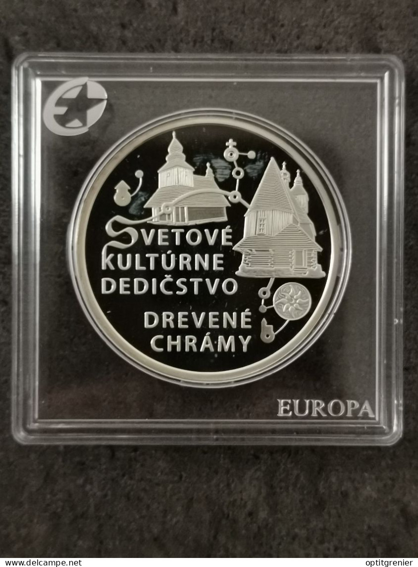 10 EUROS BE ARGENT 2010 EGLISES EN BOIS DES CARPATES 17325 EX. SLOVAQUIE / PROOF SILVER - Slowakei