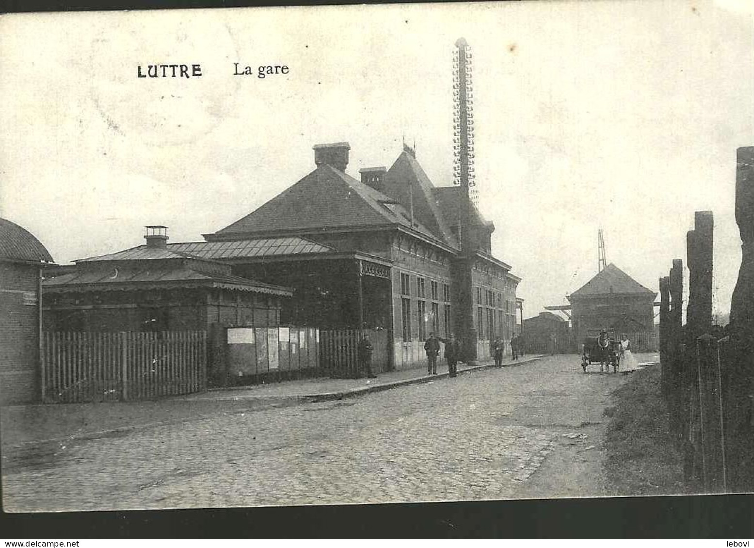 LUTTRE « La Gare » (1913) - Pont-à-Celles