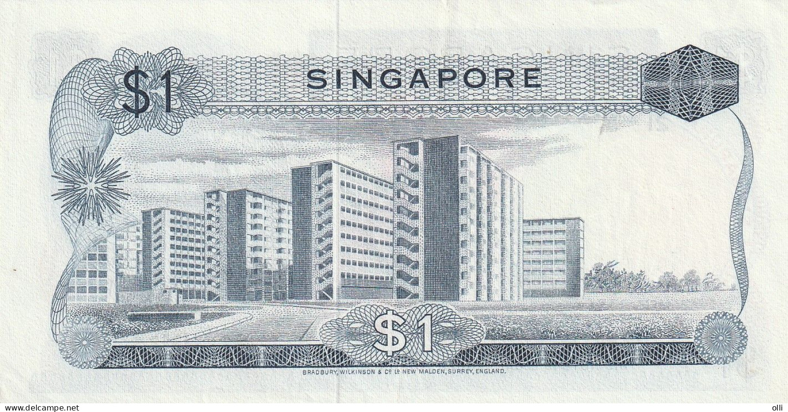 SINGAPORE  1 DOLLAR 1967 P-1  XF - Singapour