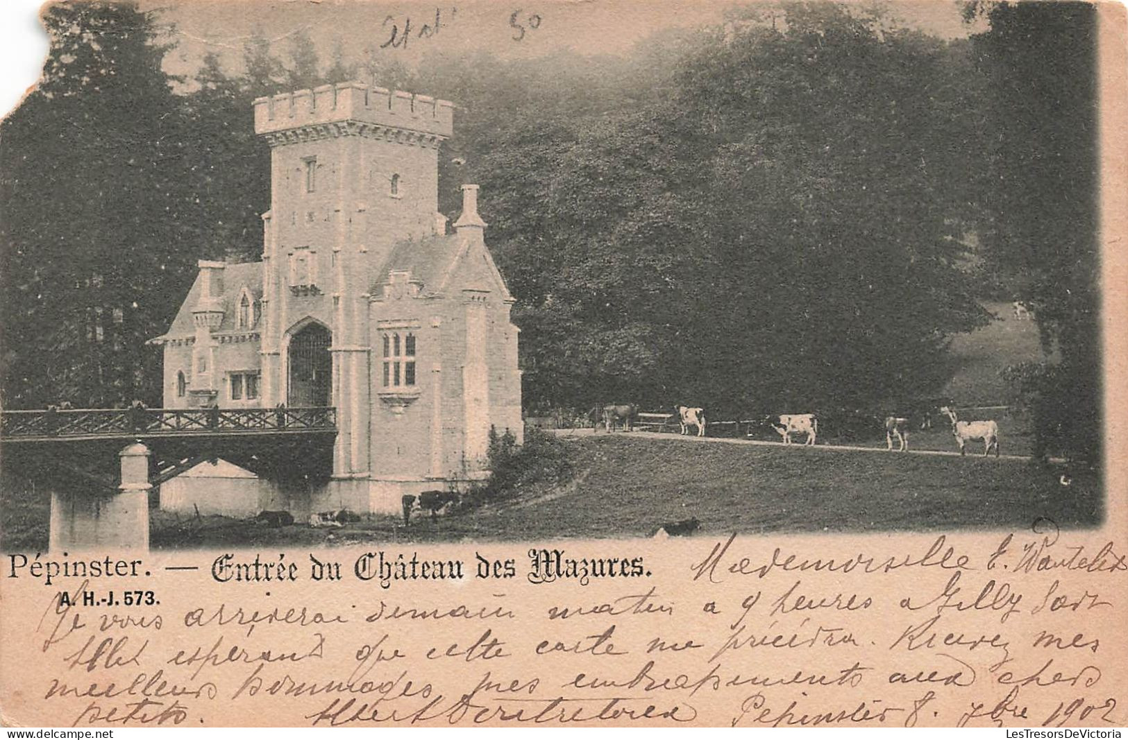 BELGIQUE - Pépinster - Entrée Du Château Des Mazures - Carte Postale Ancienne - Pepinster