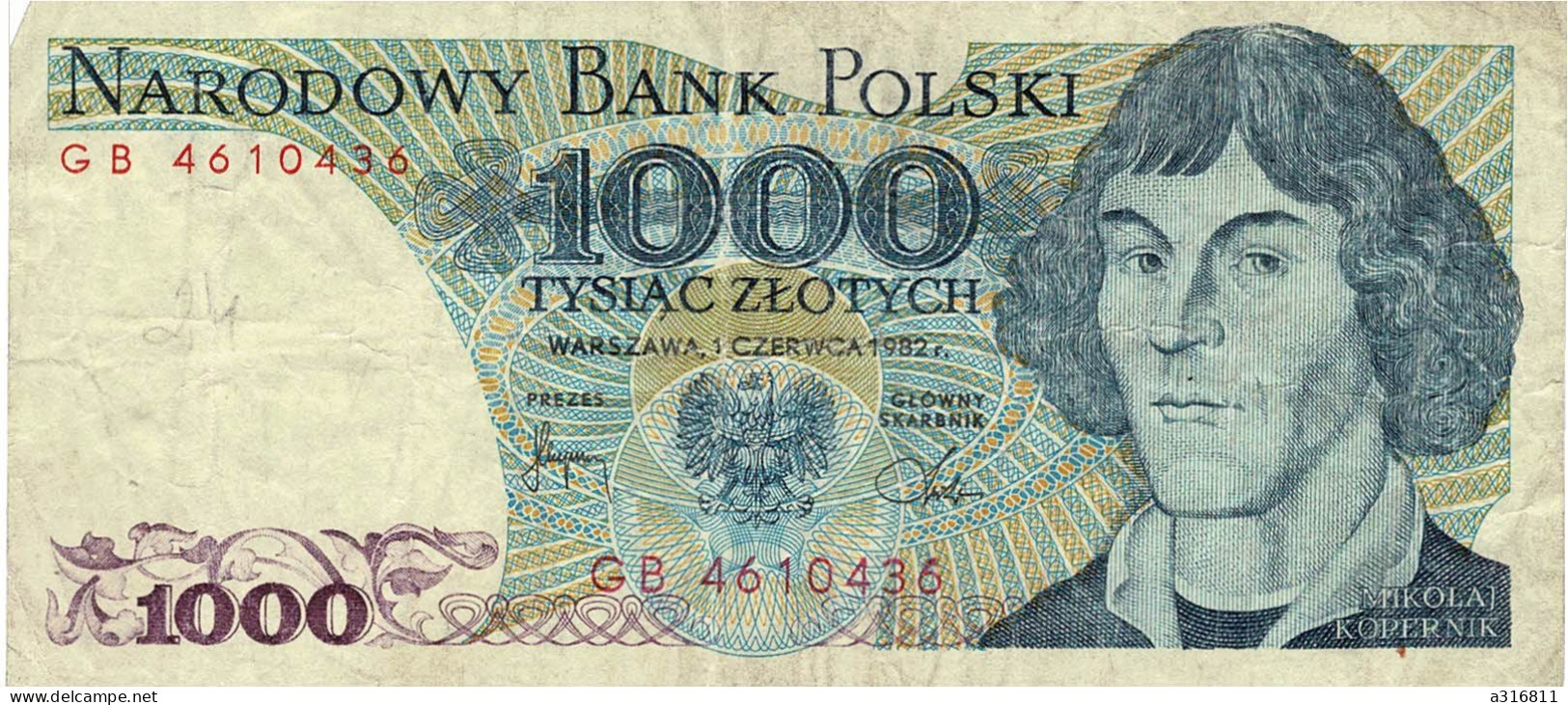 Billet Bank Polski 1982 - Pologne