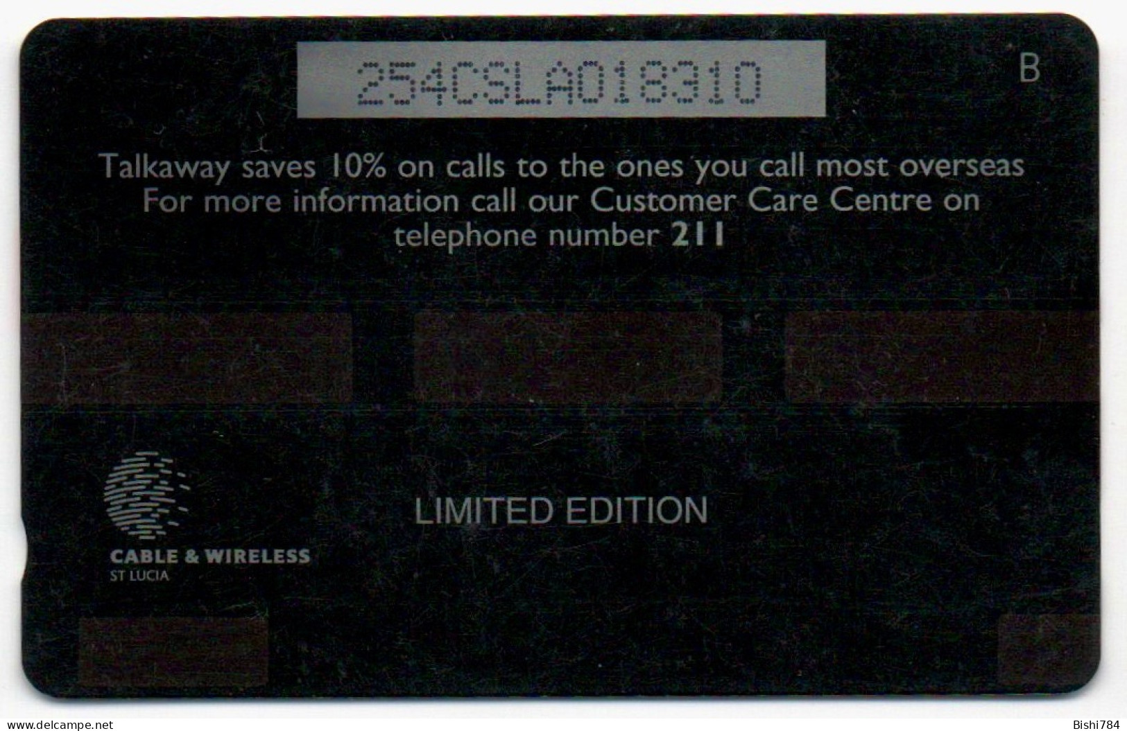 St. Lucia - 10% On Calls - 254CSLA - Sainte Lucie