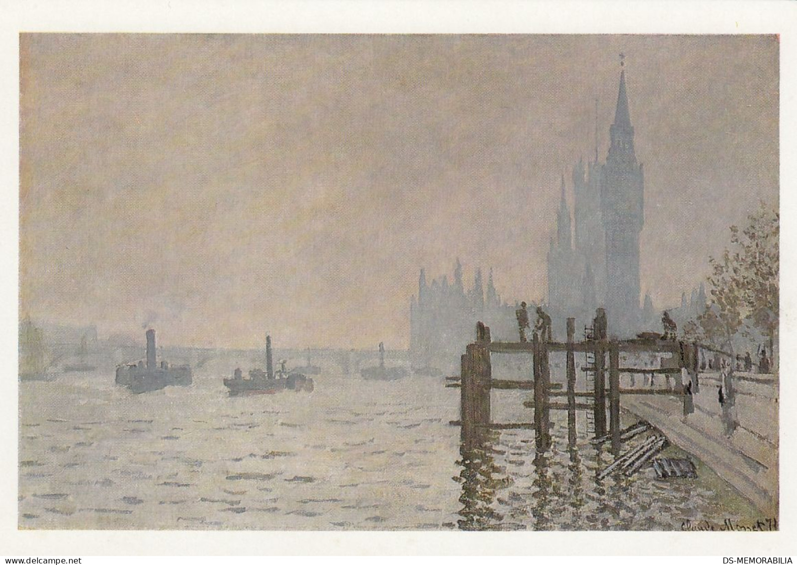 London - The Thames Below Westminster , Claude Oscar Monet - River Thames