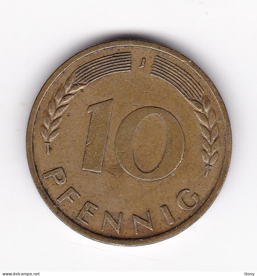 Une Pièce Monnaie  Allemagne  10 Pfennig  Année 1950  Frappe  J - 10 Pfennig
