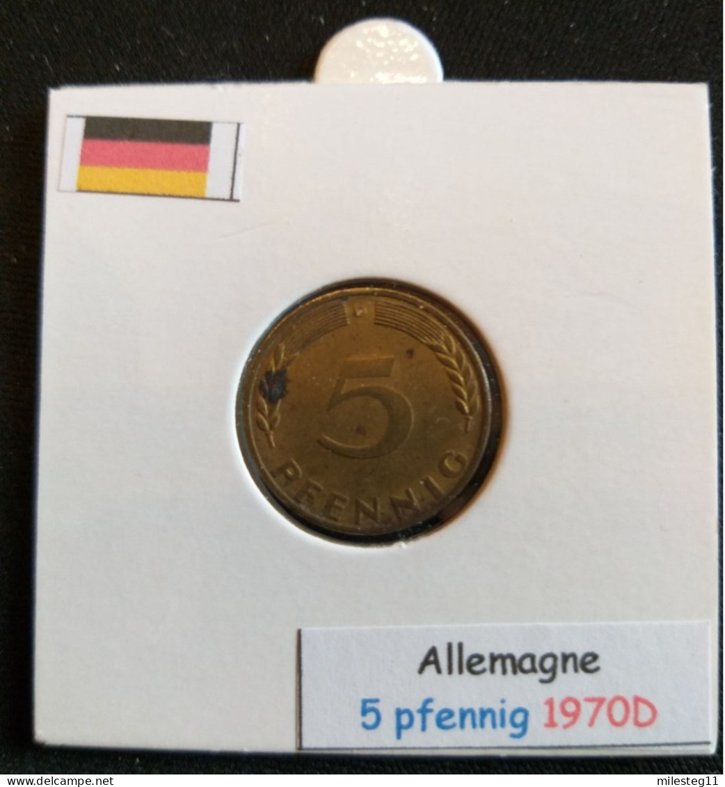 Allemagne 5 Pfennig 1970D - 5 Pfennig