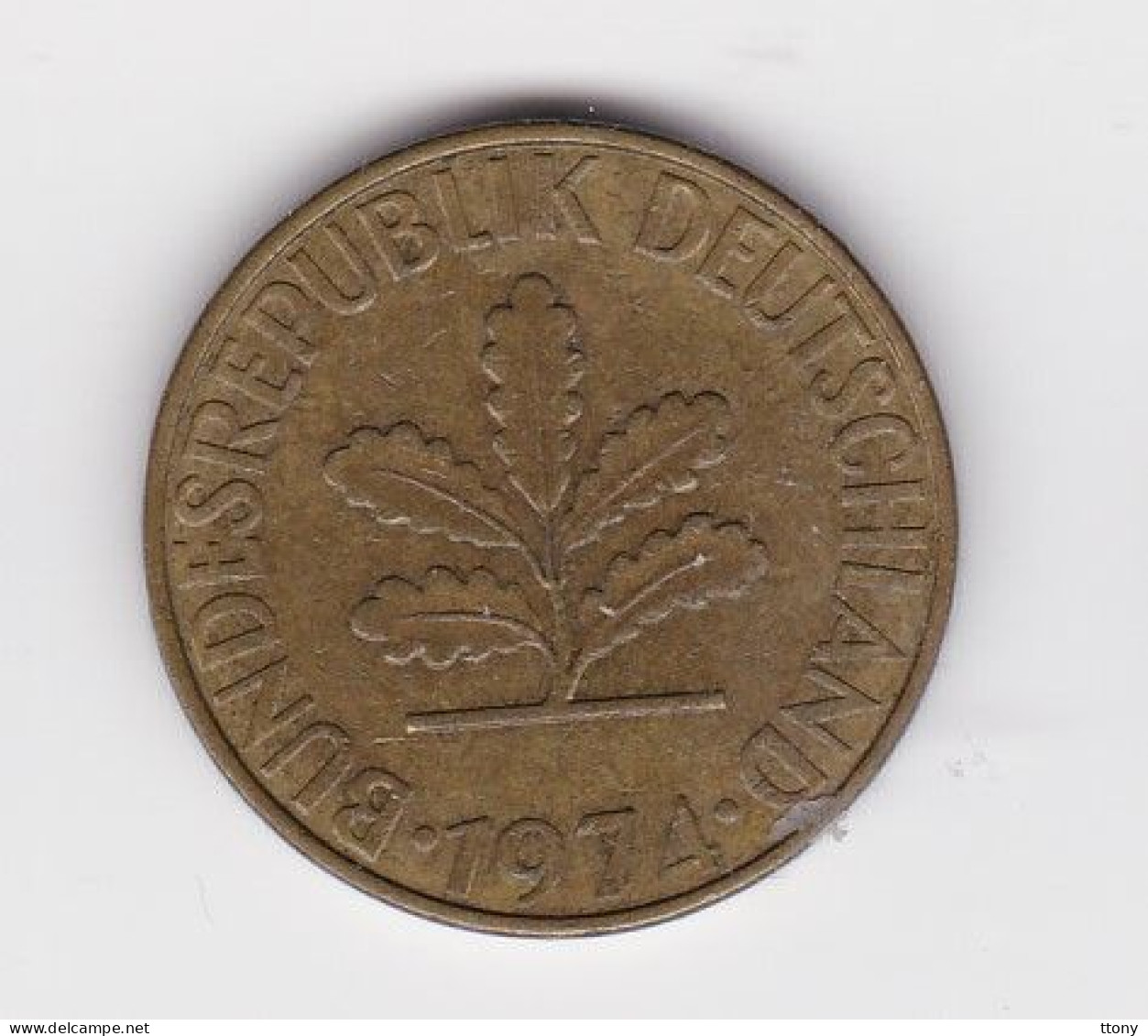 Une Pièce Monnaie  Allemagne  10 Pfennig  Année 1974 Frappe  J - 10 Pfennig