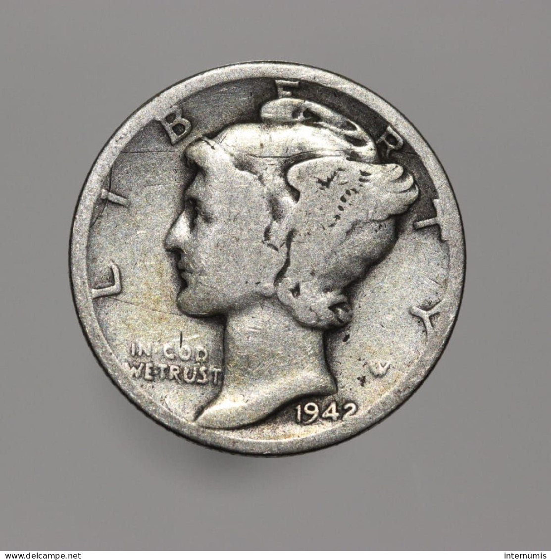 Etats-Unis / USA, Mercury, 1 Dime, 1942, D - Denver, Argent (Silver), TB (F), KM#140 - 1916-1945: Mercury (kwik)