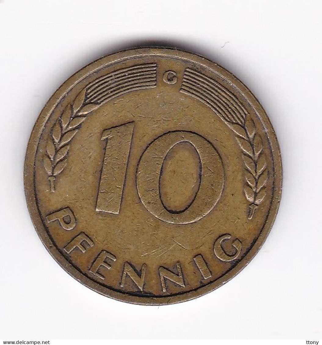 Une Pièce Monnaie  Allemagne  10 Pfennig  Année 1949 Frappe  G - 10 Pfennig