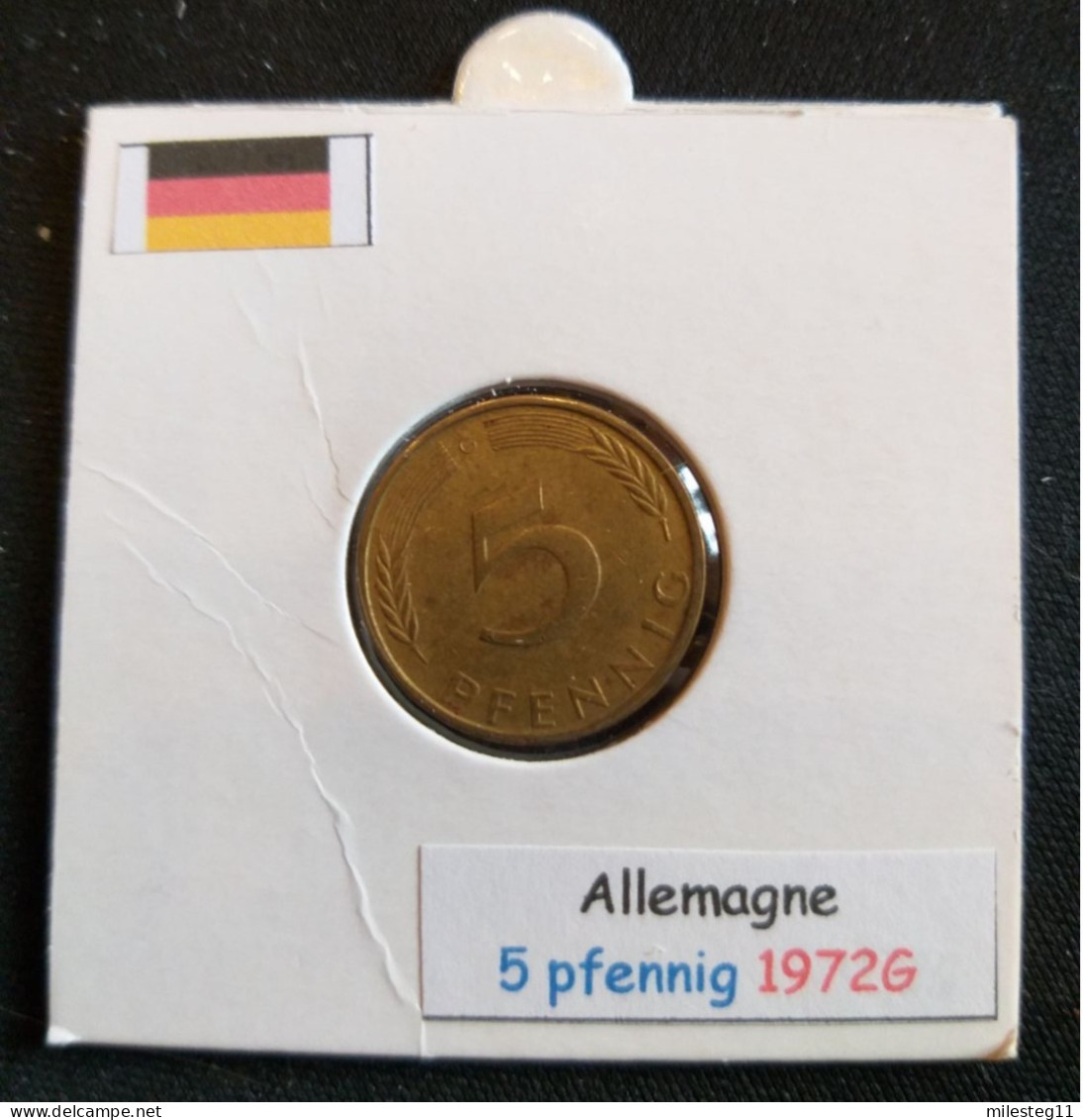 Allemagne 5 Pfennig 1972G - 5 Pfennig