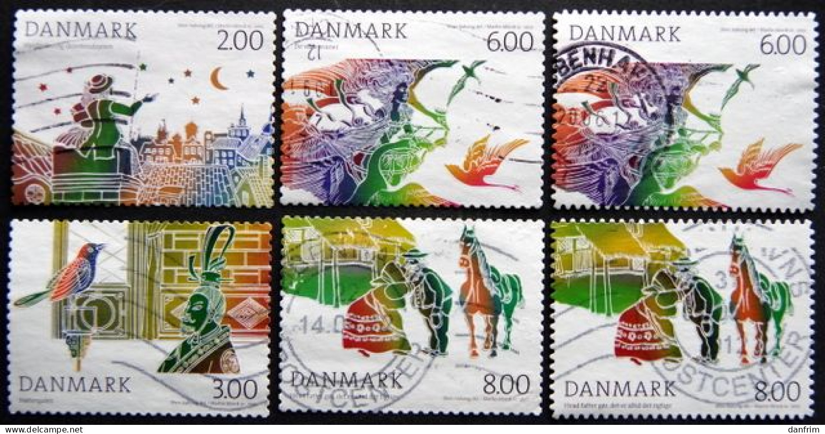 Denmark 2012 Fairy Tale H.C. Andersen  Minr..1701-1704A  -1703-04C  (O)  ( Lot B 2292 ) - Usado