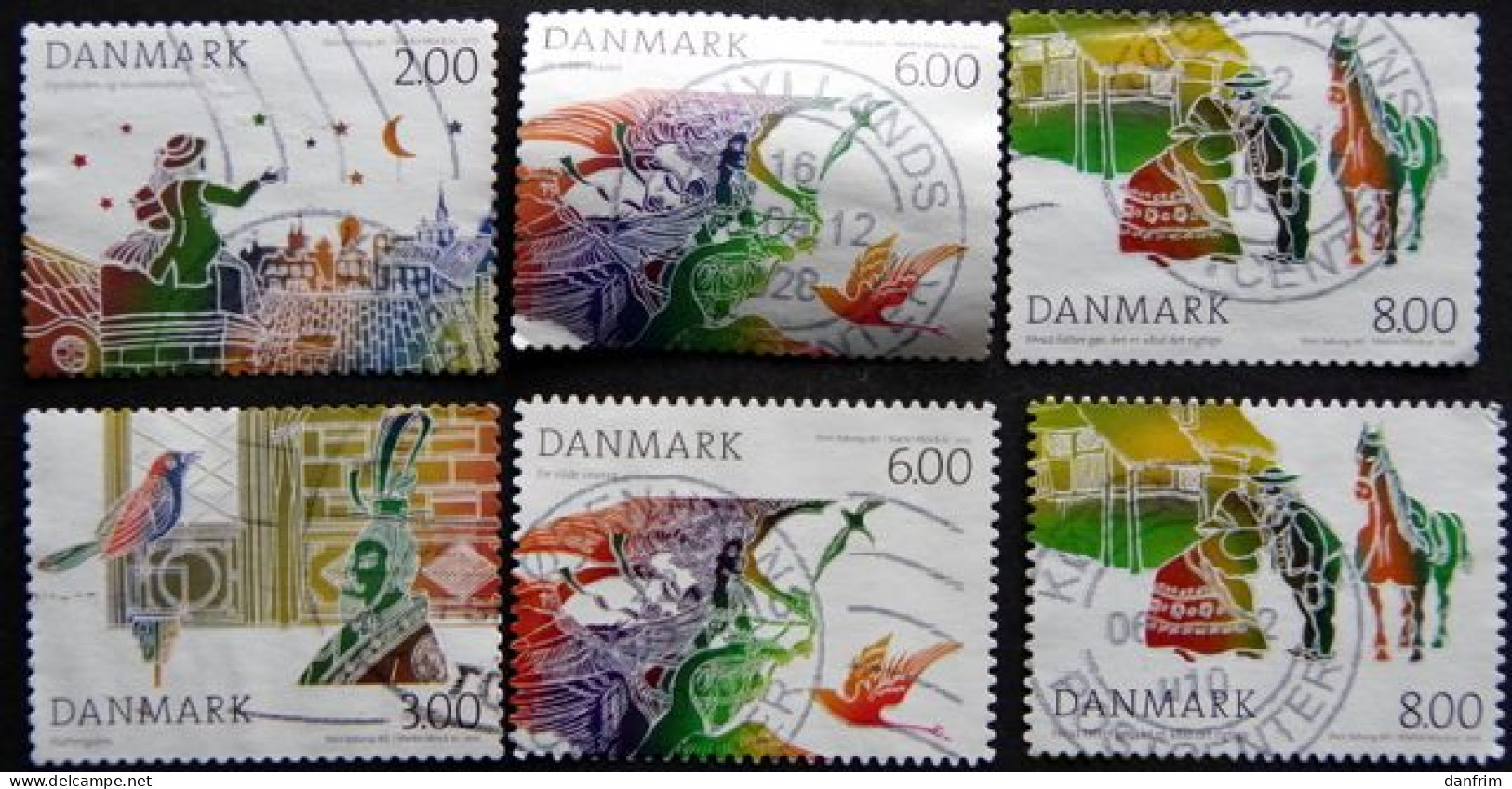 Denmark 2012 Fairy Tale H.C. Andersen  Minr..1701-1704A  -1703-04C  (O)  ( Lot B 2294 ) - Used Stamps