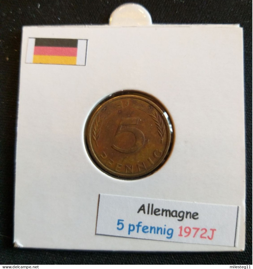 Allemagne 5 Pfennig 1972J - 5 Pfennig