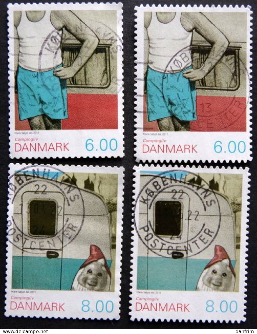 Denmark 2011 CAMPING MiNr.1640-41A + B (O)   ( Lot  B 2296 ) - Oblitérés