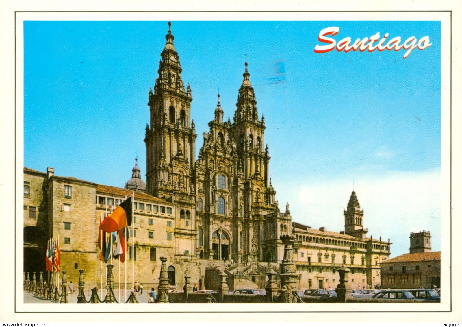 CPM- SANTIAGO De COMPOSTELA- Saint-Jacques De Compostelle - La Cathédrale -* 2 Scans - Santiago De Compostela