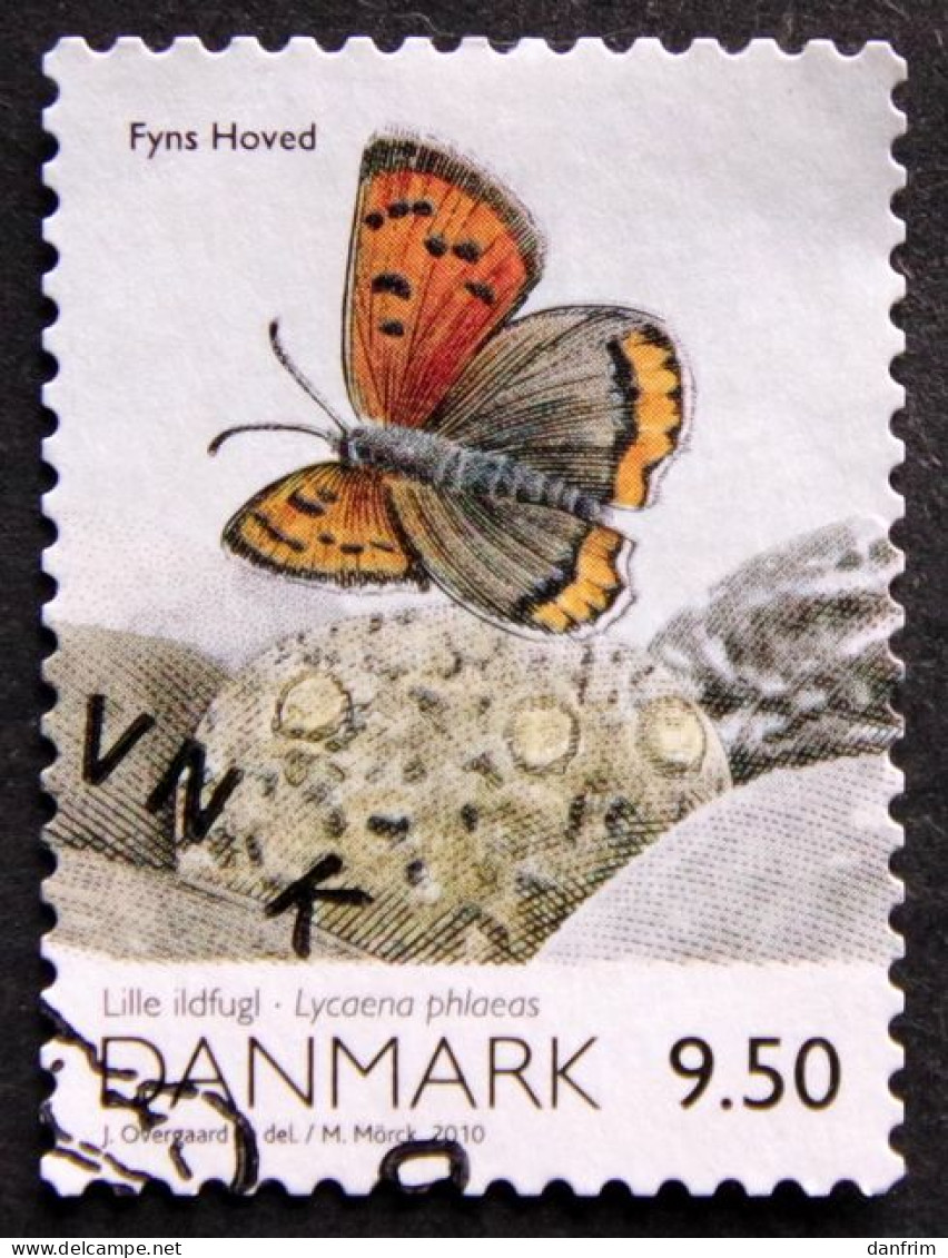 Denmark 2010   Butterfly Small Copper   MiNr.1557 ( O)    ( Lot B  2301 ) - Gebraucht