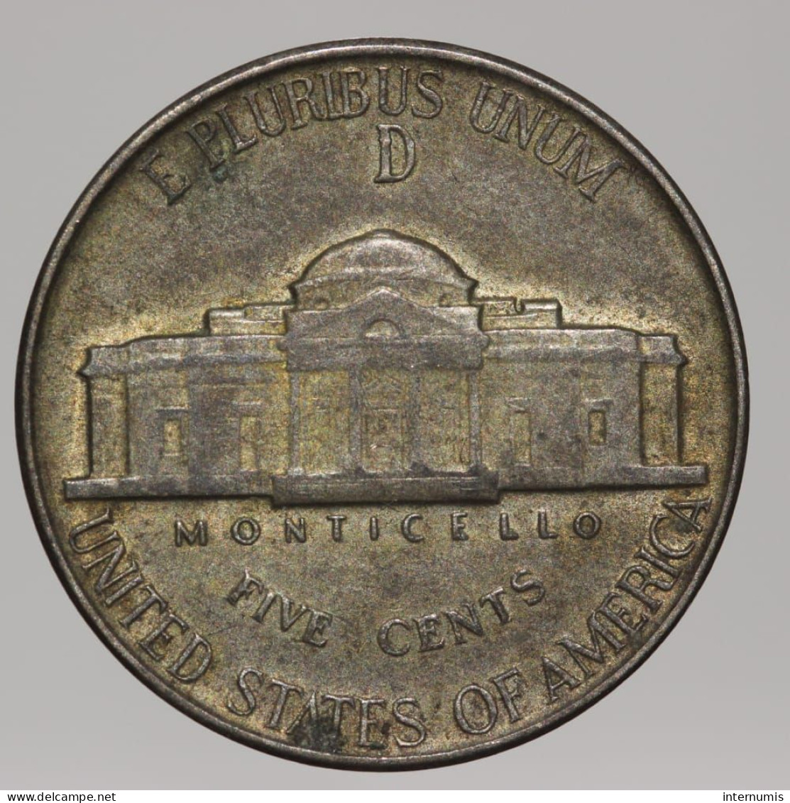 Etats-Unis / USA, Jefferson, 5 Cents, 1945, D - Denver, Billon, TTB (EF), KM#192a - 1938-…: Jefferson